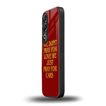 Pray For Cars oneplus nord ce 4 mobile cover | shockproof glass phone case