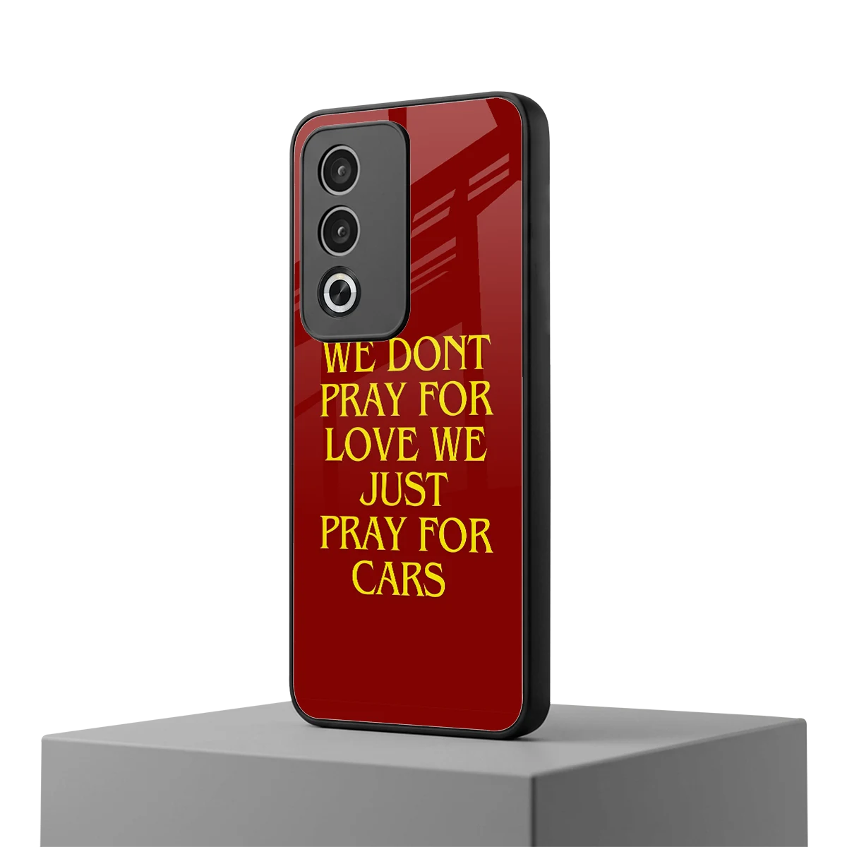 Pray For Cars oppo a3 pro mobile cover | shockproof glass phone case