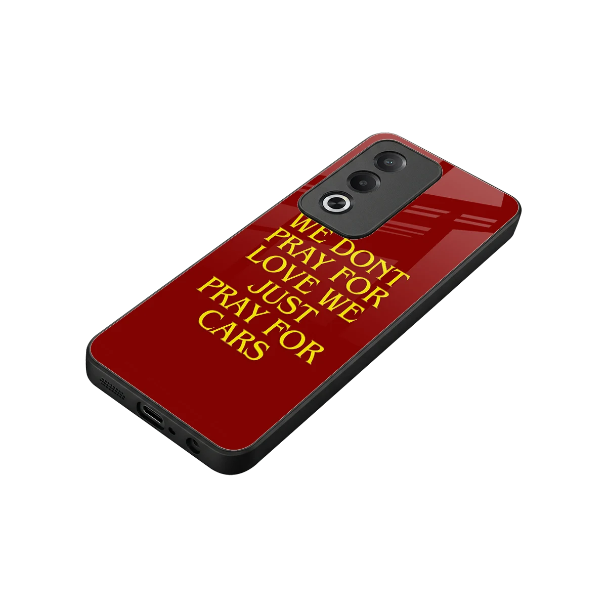 Pray For Cars stylish phone case for oppo a3 pro | glossy glass and slim fit
