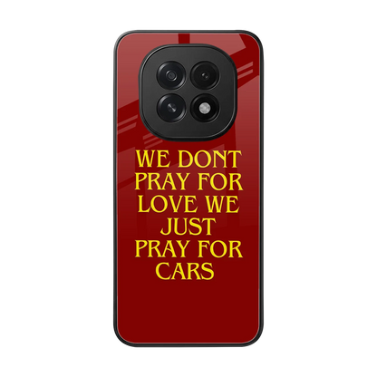 Pray For Cars back phone cover | glass case for oppo f29 5g