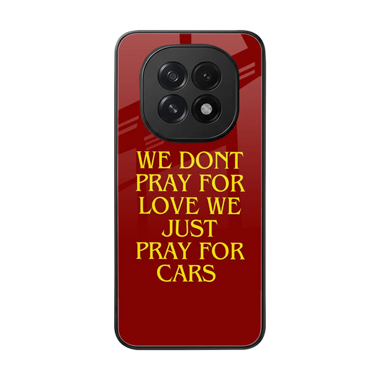 Pray For Cars back phone cover | glass case for oppo f29 5g