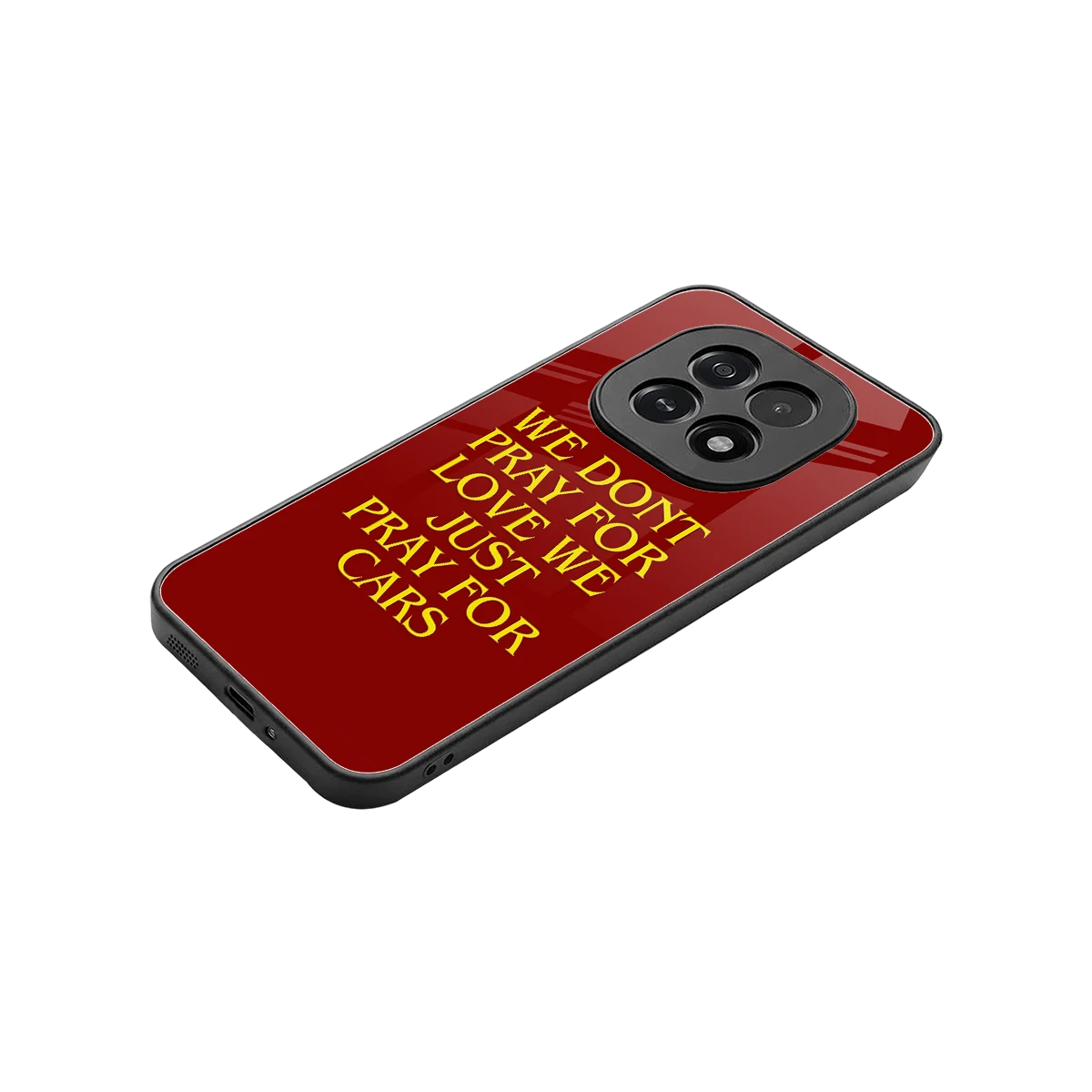 Pray For Cars stylish phone case for oppo f29 5g | glossy glass and slim fit