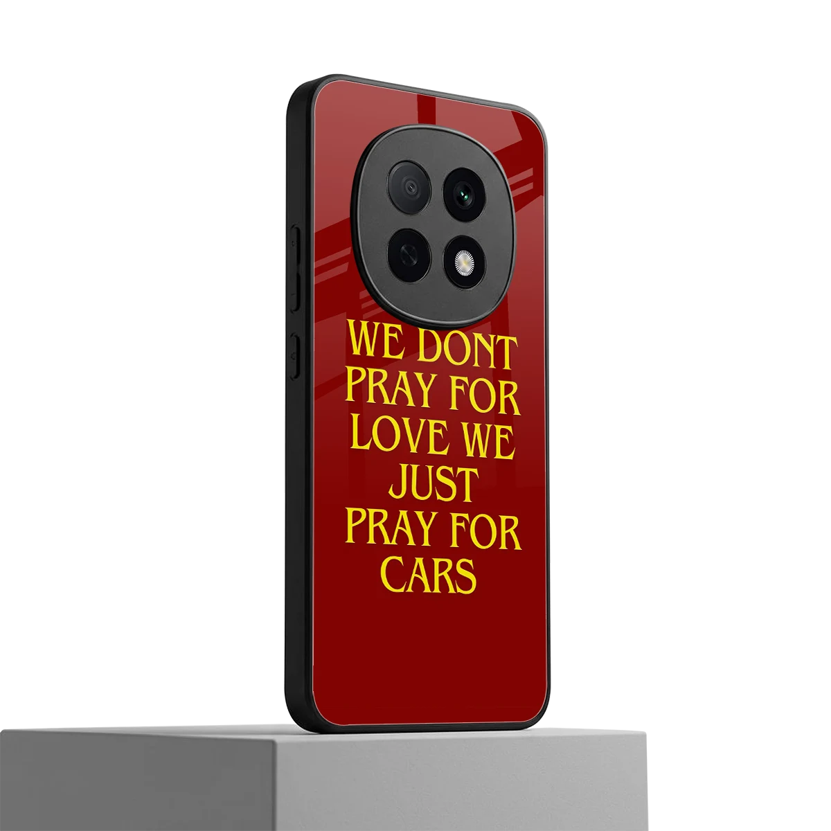 Pray For Cars oppo f29 pro 5g mobile cover | shockproof glass phone case