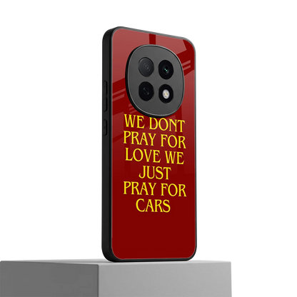 Pray For Cars oppo f29 pro 5g mobile cover | shockproof glass phone case