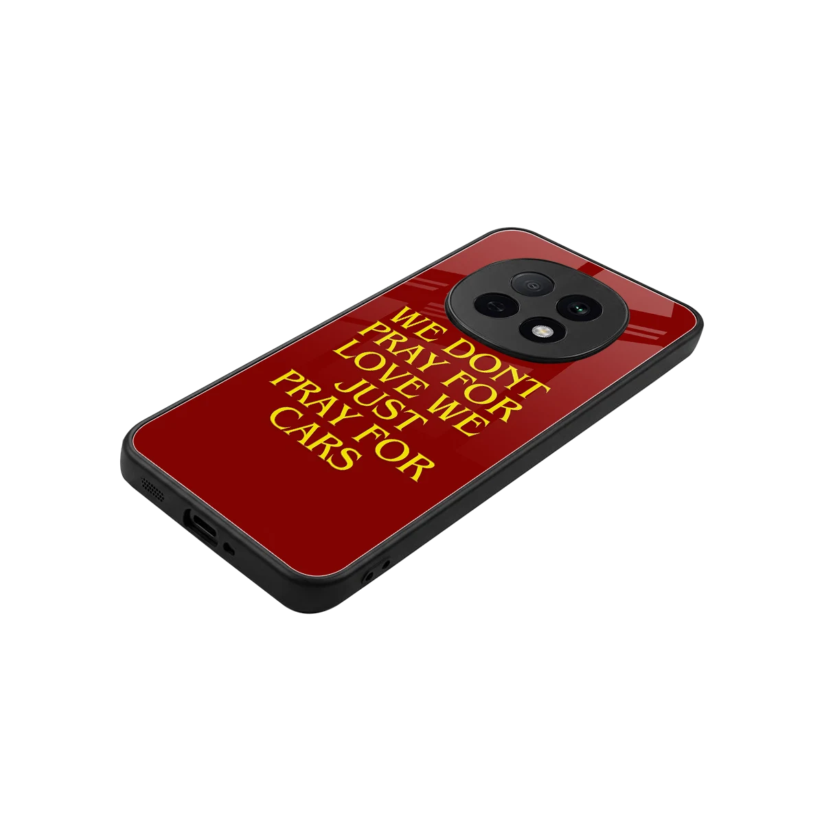 Pray For Cars stylish phone case for oppo f29 pro 5g | glossy glass and slim fit