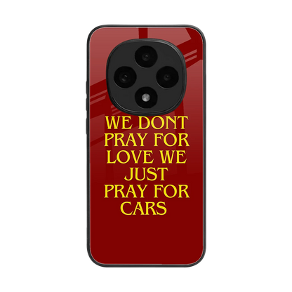 Pray For Cars back phone cover | glass case for oppo f31 pro 5g