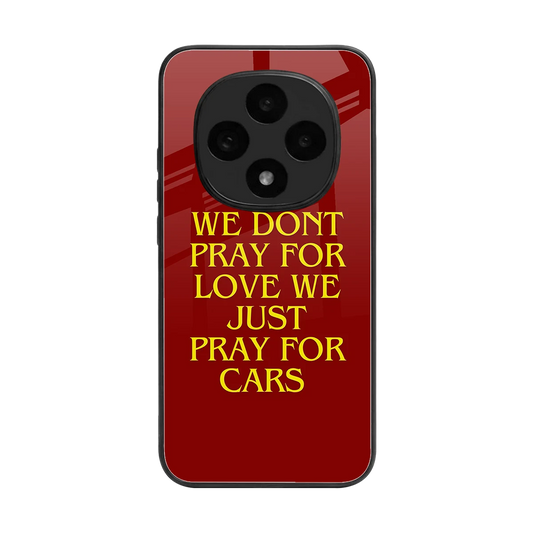 Pray For Cars back phone cover | glass case for oppo f31 pro 5g