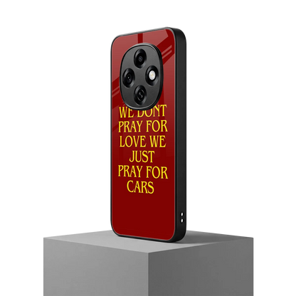 Pray For Cars oppo f31 pro 5g mobile cover | shockproof glass phone case