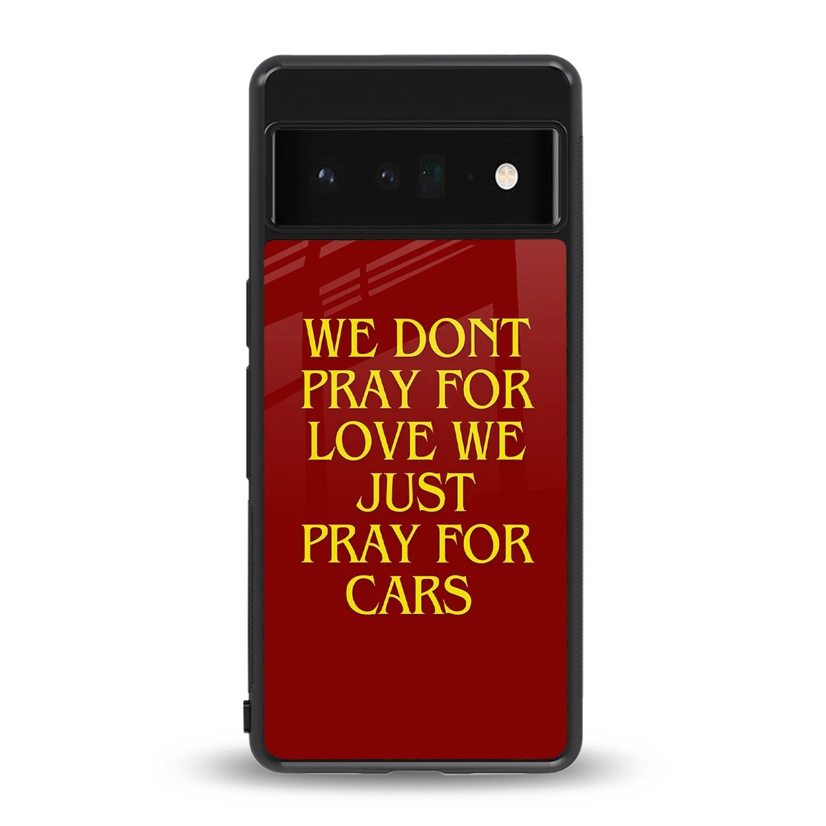 Pray For Cars back phone cover | glass case for google pixel 6 pro