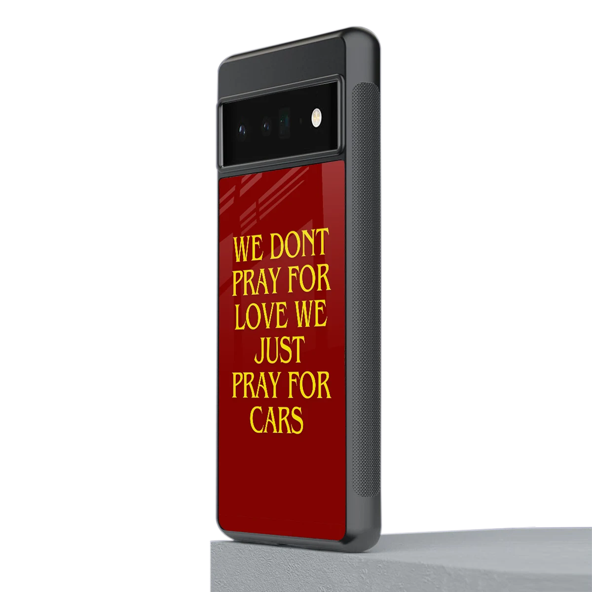 Pray For Cars stylish phone case for google pixel 6 pro | glossy glass and slim fit