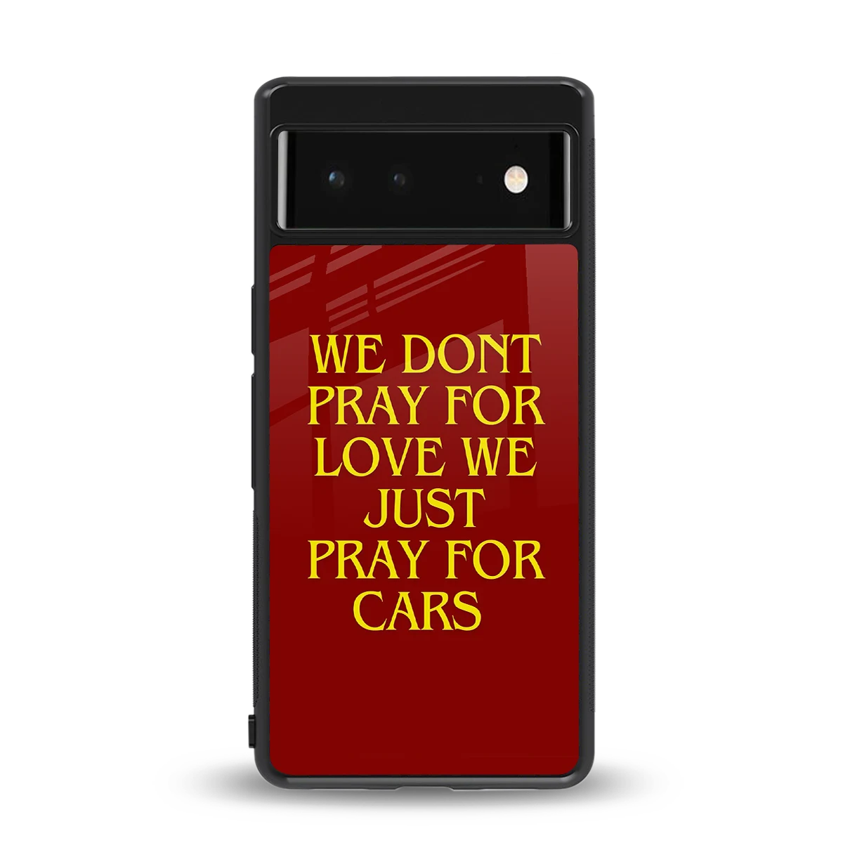 Pray For Cars back phone cover | glass case for google pixel 6a