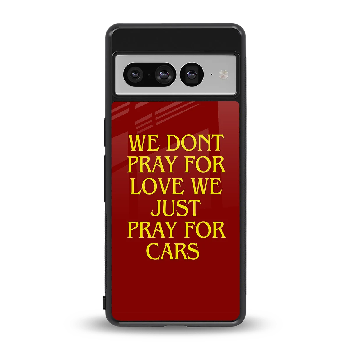 Pray For Cars back phone cover | glass case for google pixel 7 pro