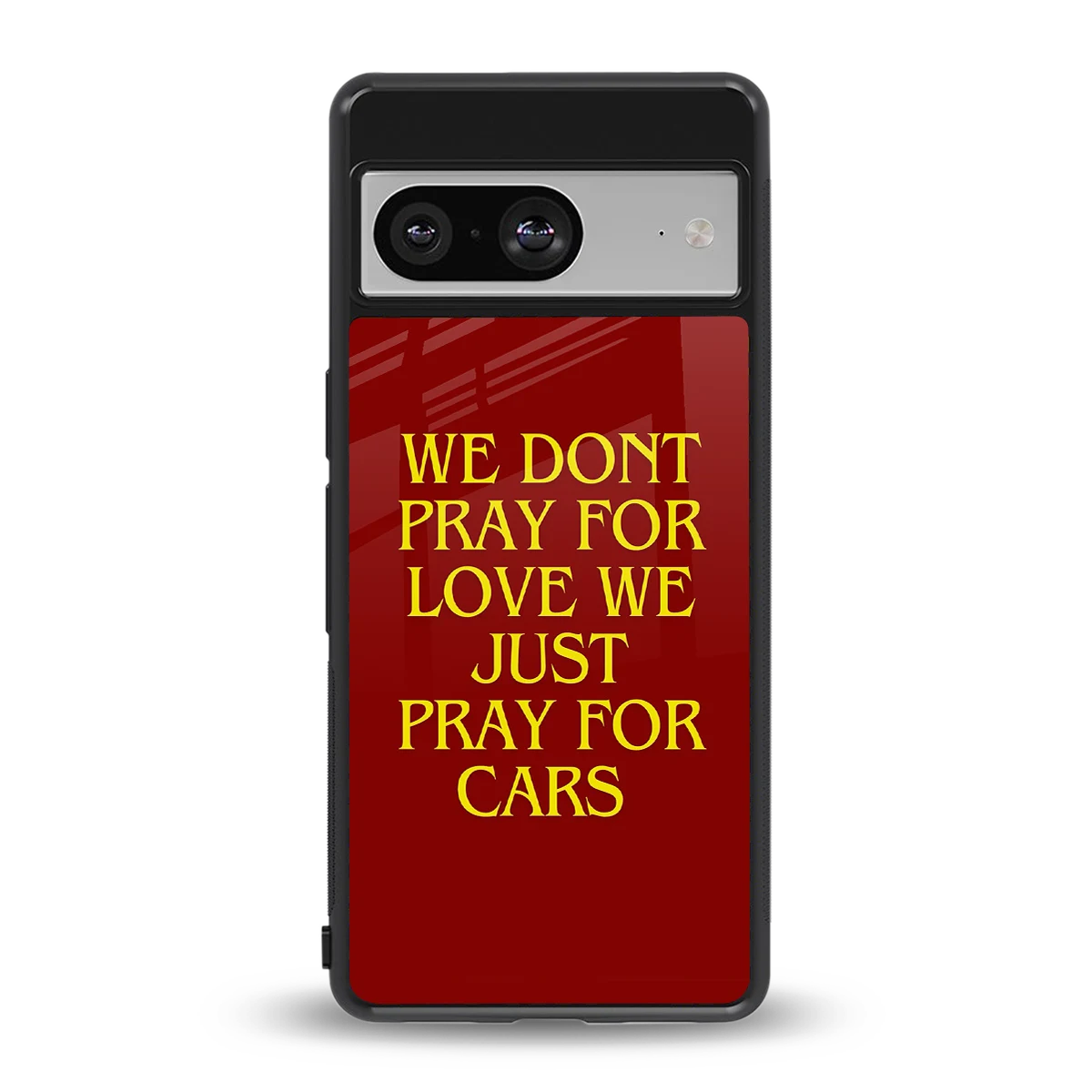 Pray For Cars back phone cover | glass case for google pixel 8