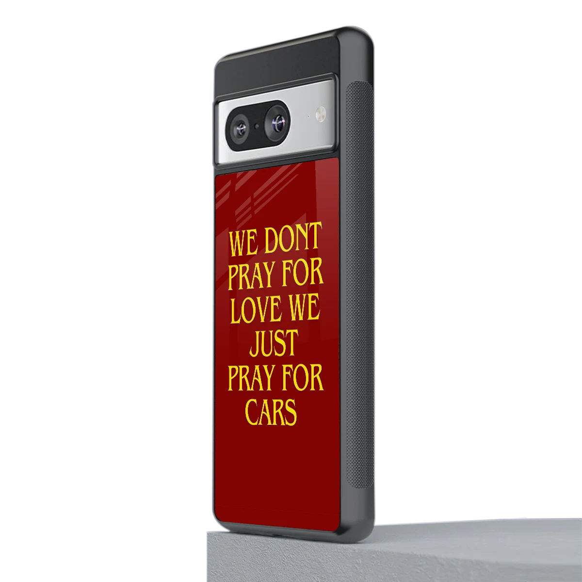 Pray For Cars stylish phone case for google pixel 8 | glossy glass and slim fit