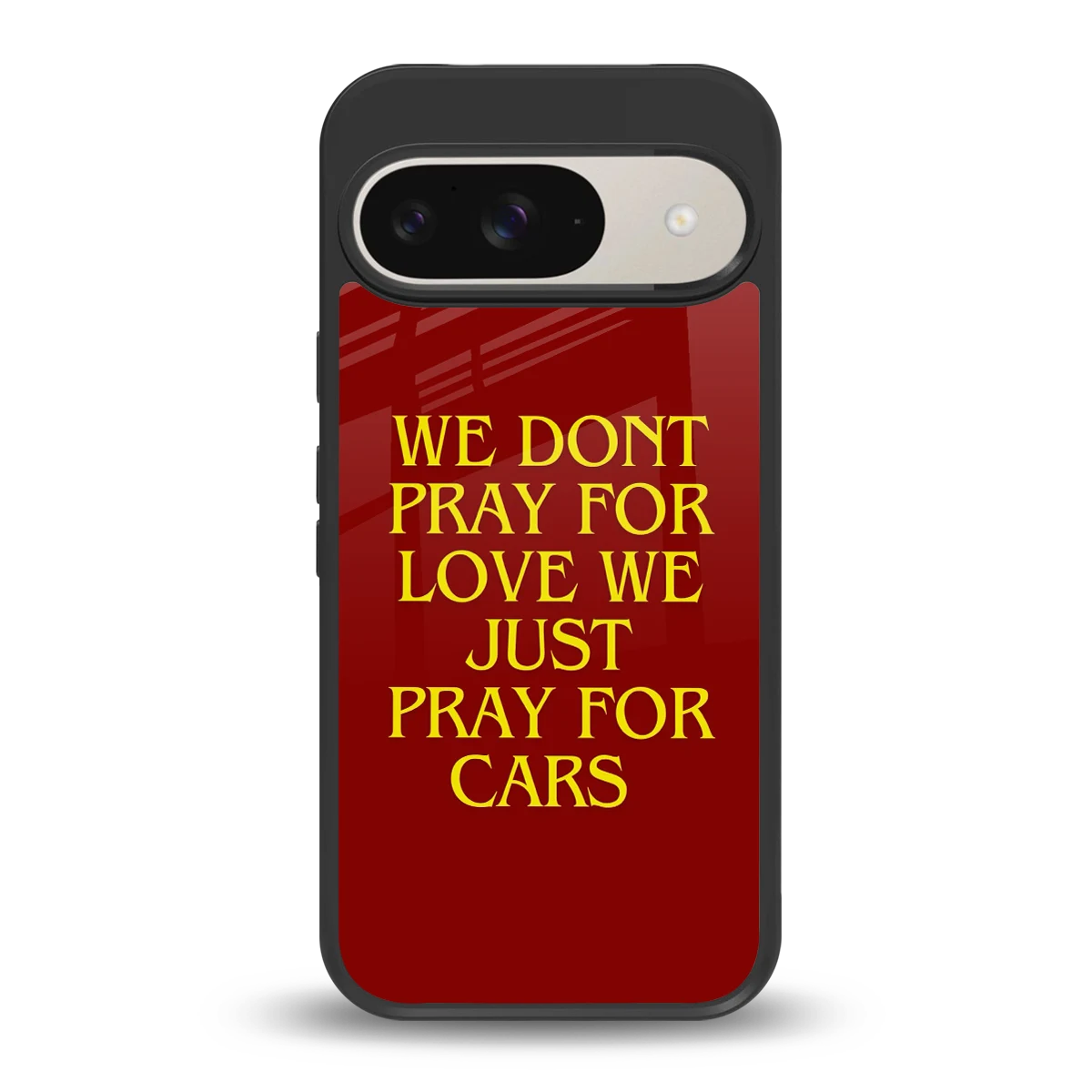 Pray For Cars back phone cover | glass case for google pixel 9