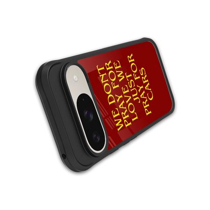 Pray For Cars stylish phone case for google pixel 9 | glossy glass and slim fit