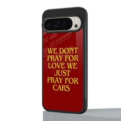 Pray For Cars google pixel 9 pro mobile cover | shockproof glass phone case