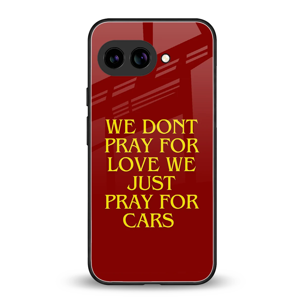 Pray For Cars back phone cover | glass case for google pixel 10a