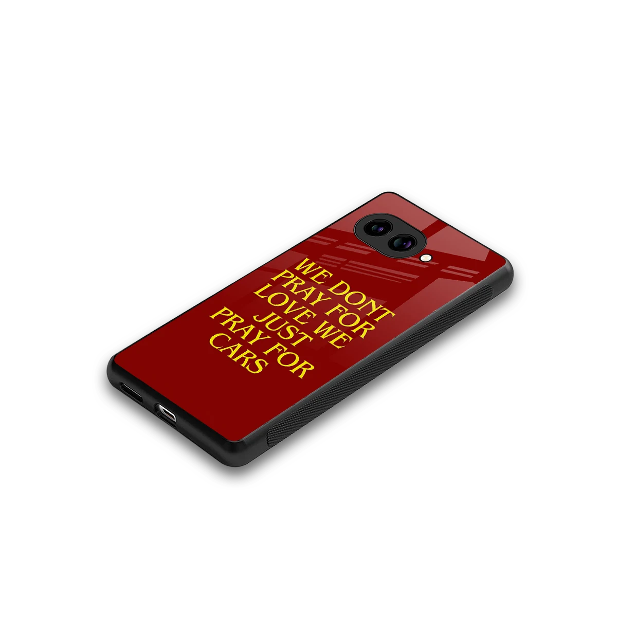 Pray For Cars stylish phone case for google pixel 9a | glossy glass and slim fit