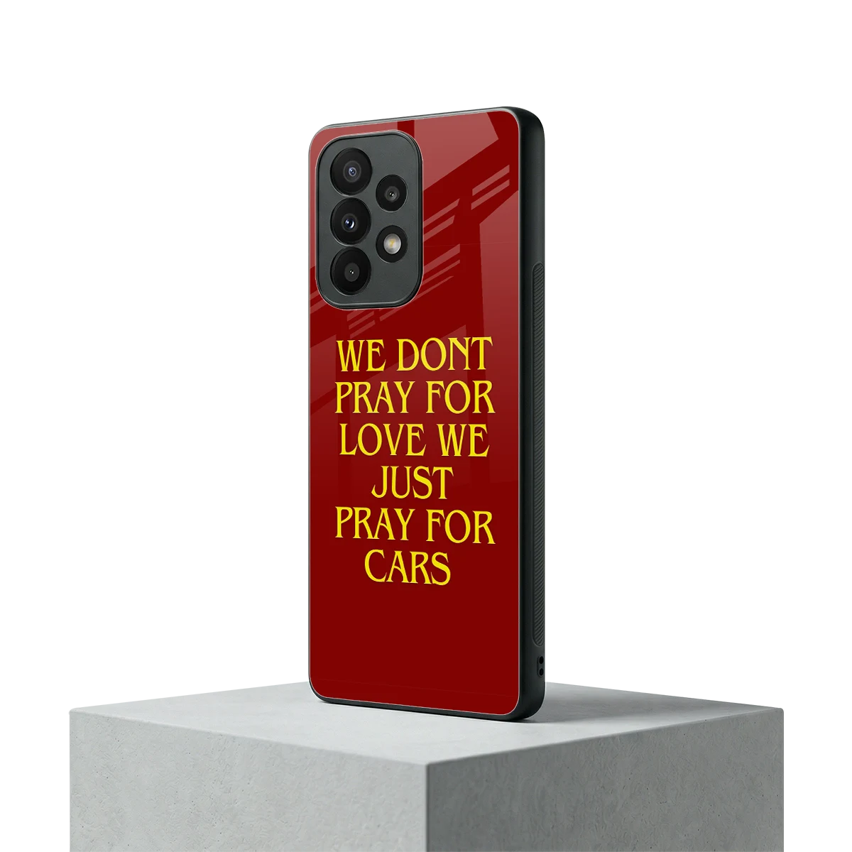 Pray For Cars samsung galaxy a23 mobile cover | shockproof glass phone case