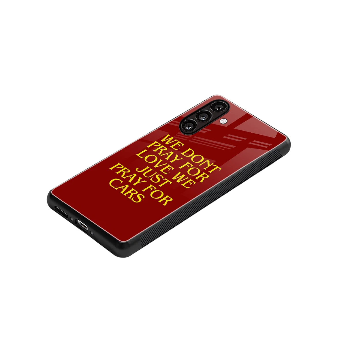 Pray For Cars stylish phone case for samsung galaxy a55 5g | glossy glass and slim fit