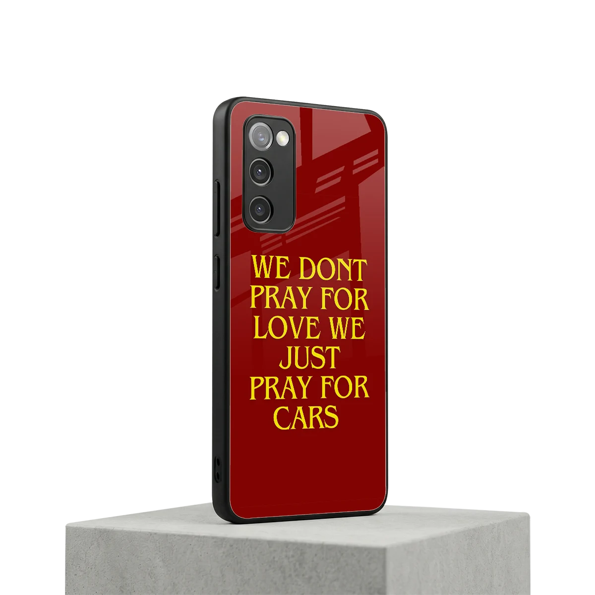 Pray For Cars samsung galaxy s20 fe mobile cover | shockproof glass phone case