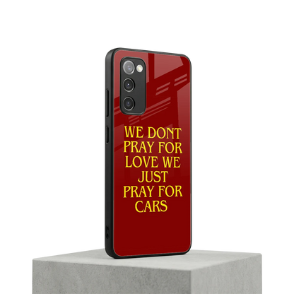 Pray For Cars samsung galaxy s20 fe mobile cover | shockproof glass phone case