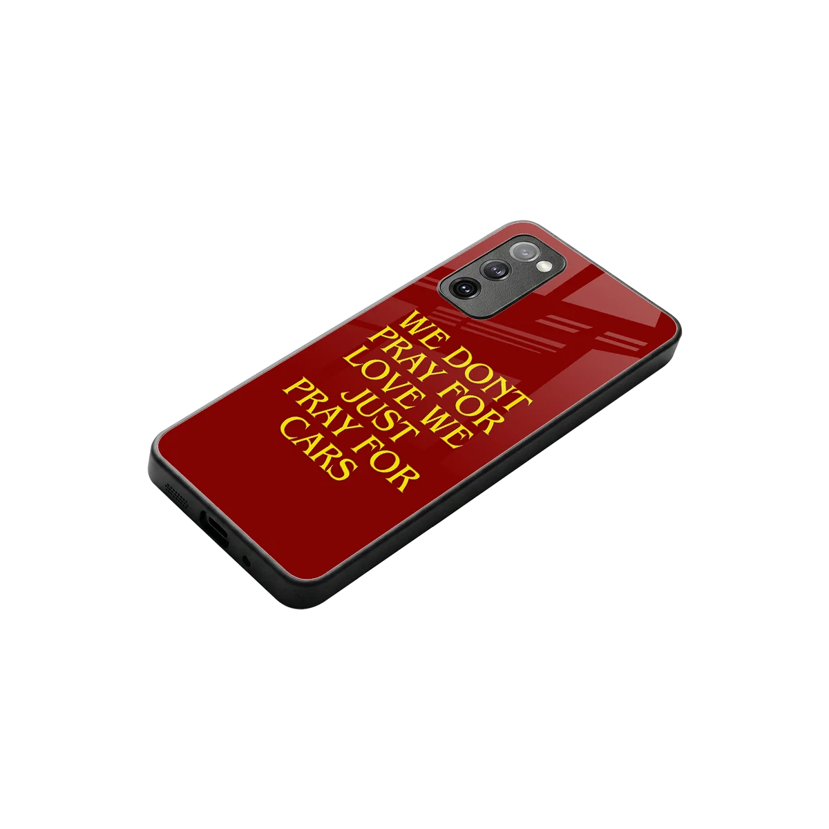 Pray For Cars stylish phone case for samsung galaxy s20 fe | glossy glass and slim fit