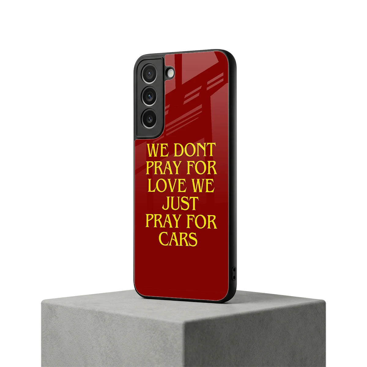 Pray For Cars samsung galaxy s22 mobile cover | shockproof glass phone case