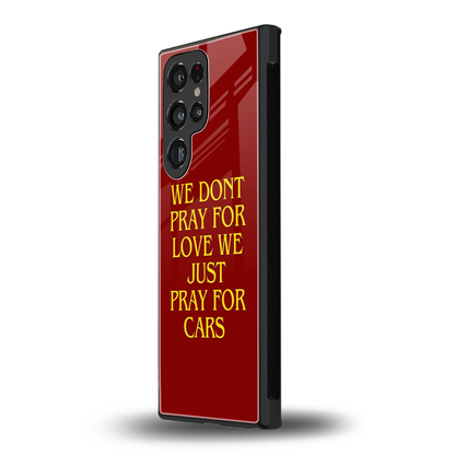 Pray For Cars samsung galaxy s24 ultra mobile cover | shockproof glass phone case