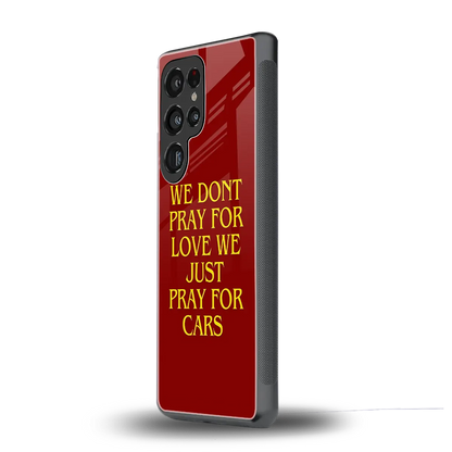 Pray For Cars samsung galaxy s25 ultra mobile cover | shockproof glass phone case