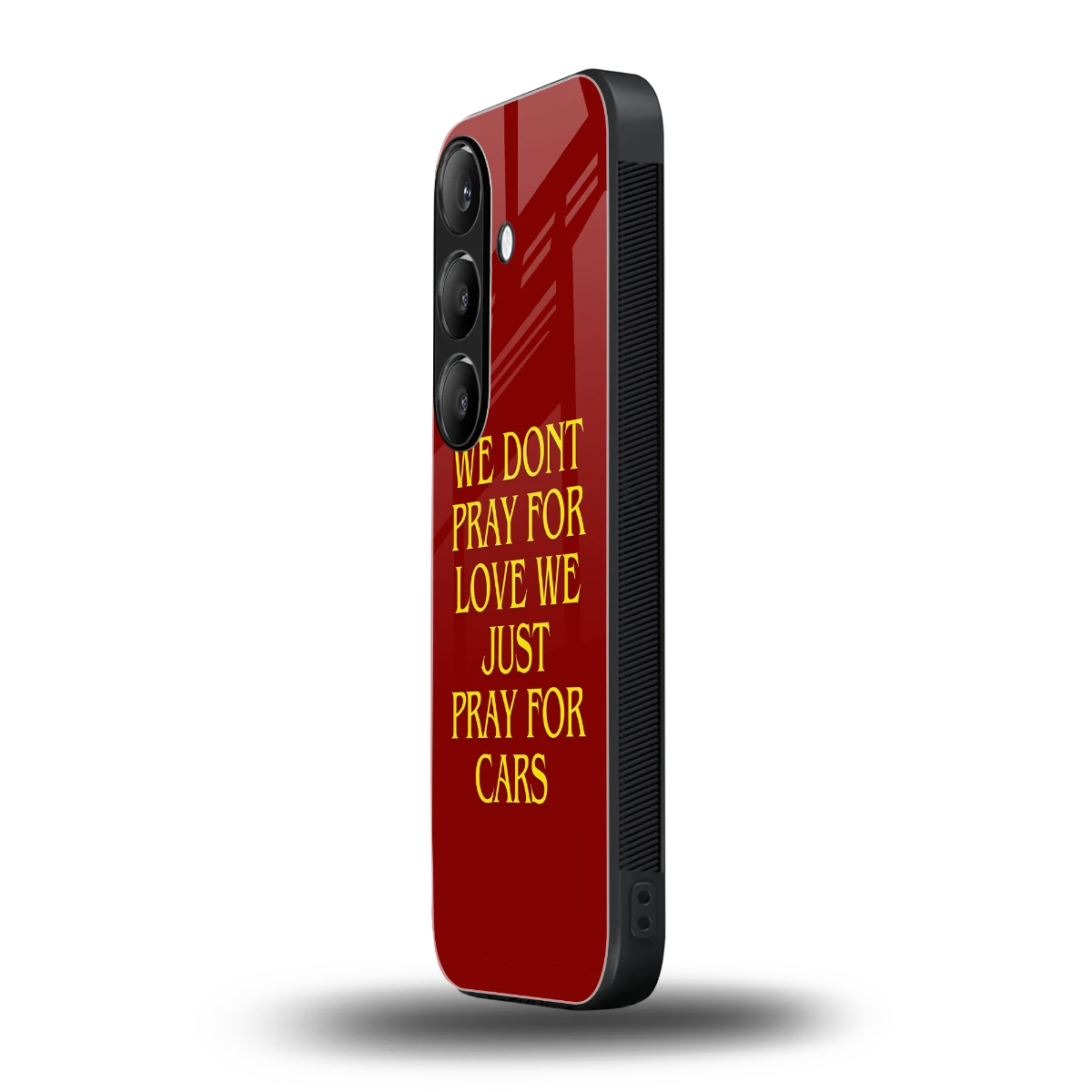 Pray For Cars samsung galaxy s25 fe mobile cover | shockproof glass phone case