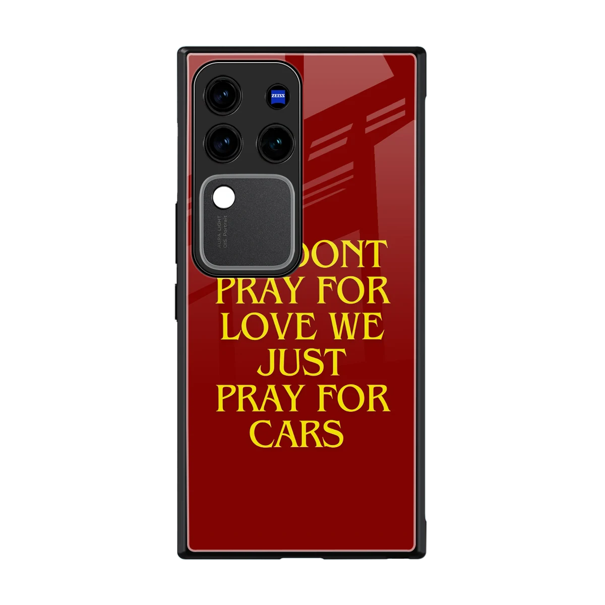 Pray For Cars back phone cover | glass case forvivo v30 pro