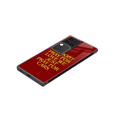 Pray For Cars stylish phone case forvivo v30 pro | glossy glass and slim fit