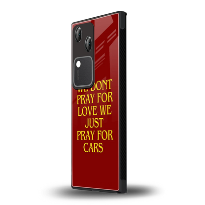 Pray For Cars vivo v30 mobile cover | shockproof glass phone case