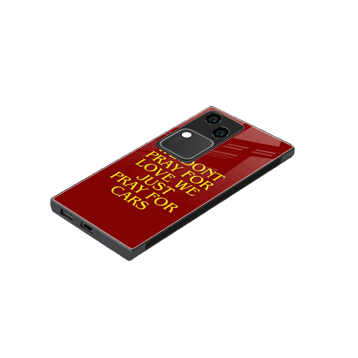 Pray For Cars stylish phone case for vivo v30 | glossy glass and slim fit