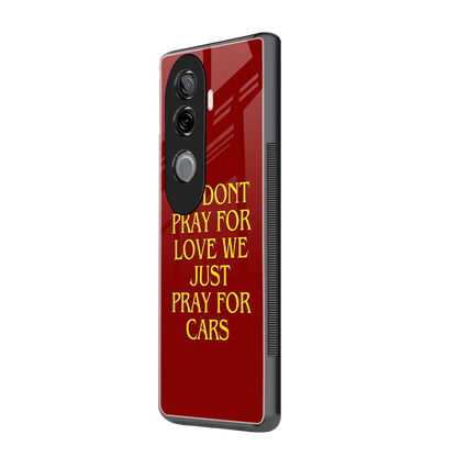 Pray For Cars vivo v40e mobile cover | shockproof glass phone case