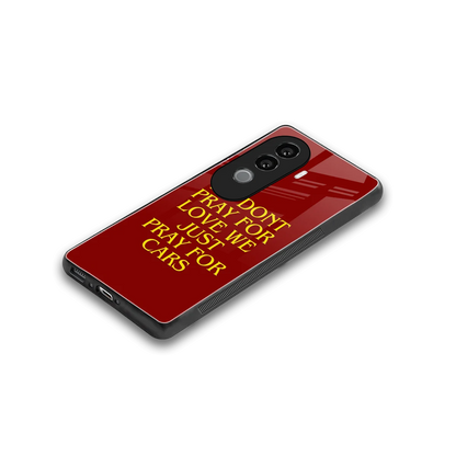 Pray For Cars stylish phone case for vivo v40e | glossy glass and slim fit