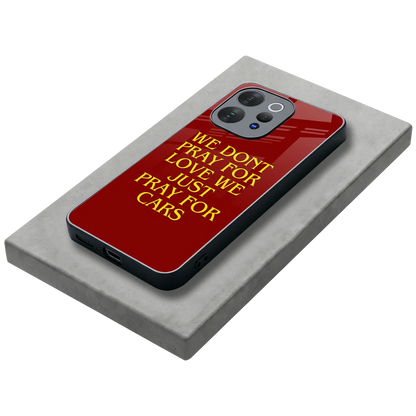 Pray For Cars stylish phone case for vivo v70 elite | glossy glass and slim fit