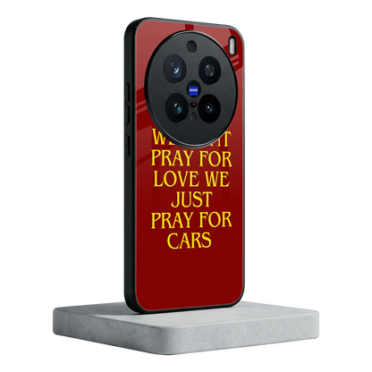 Pray For Cars vivo x200 pro mobile cover | shockproof glass phone case