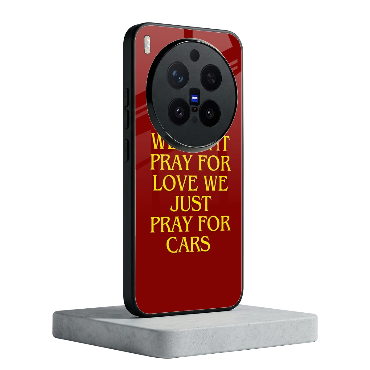 Pray For Cars vivo x300 pro mobile cover | shockproof glass phone case