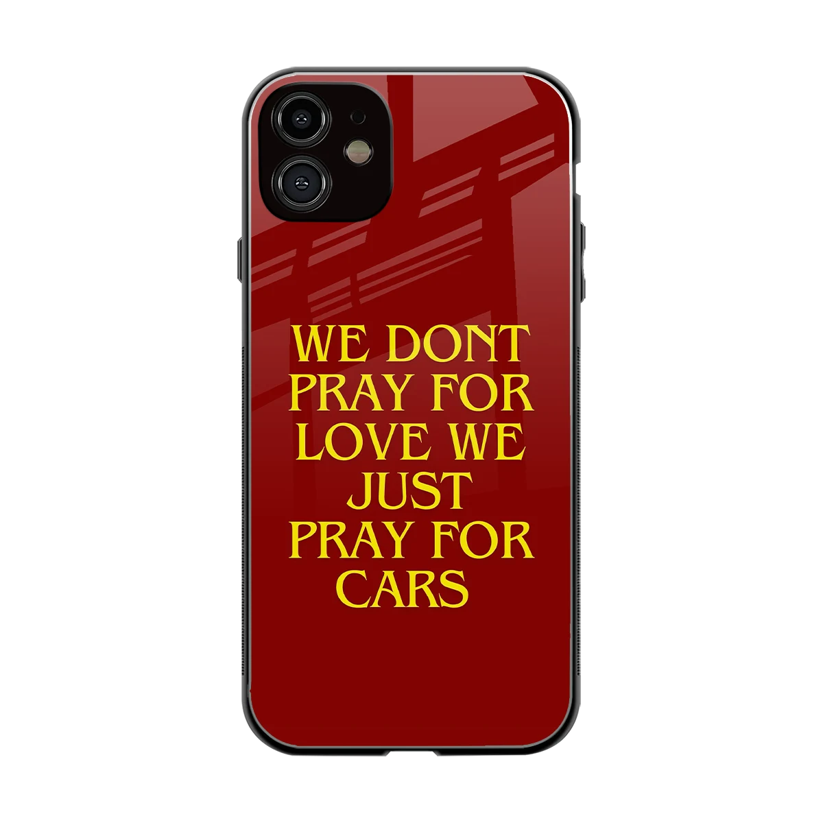 Pray For Cars back phone cover | glass case for iphone 11