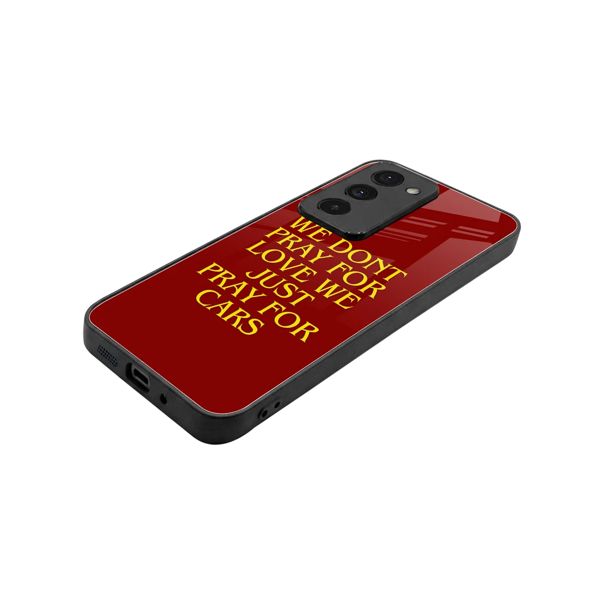 Pray For Cars stylish phone case for redmi 15 5g | glossy glass and slim fit