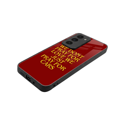 Pray For Cars stylish phone case for redmi 15 5g | glossy glass and slim fit