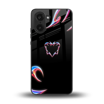 Prism Heart back phone cover | glass case for oneplus nord ce5 5g