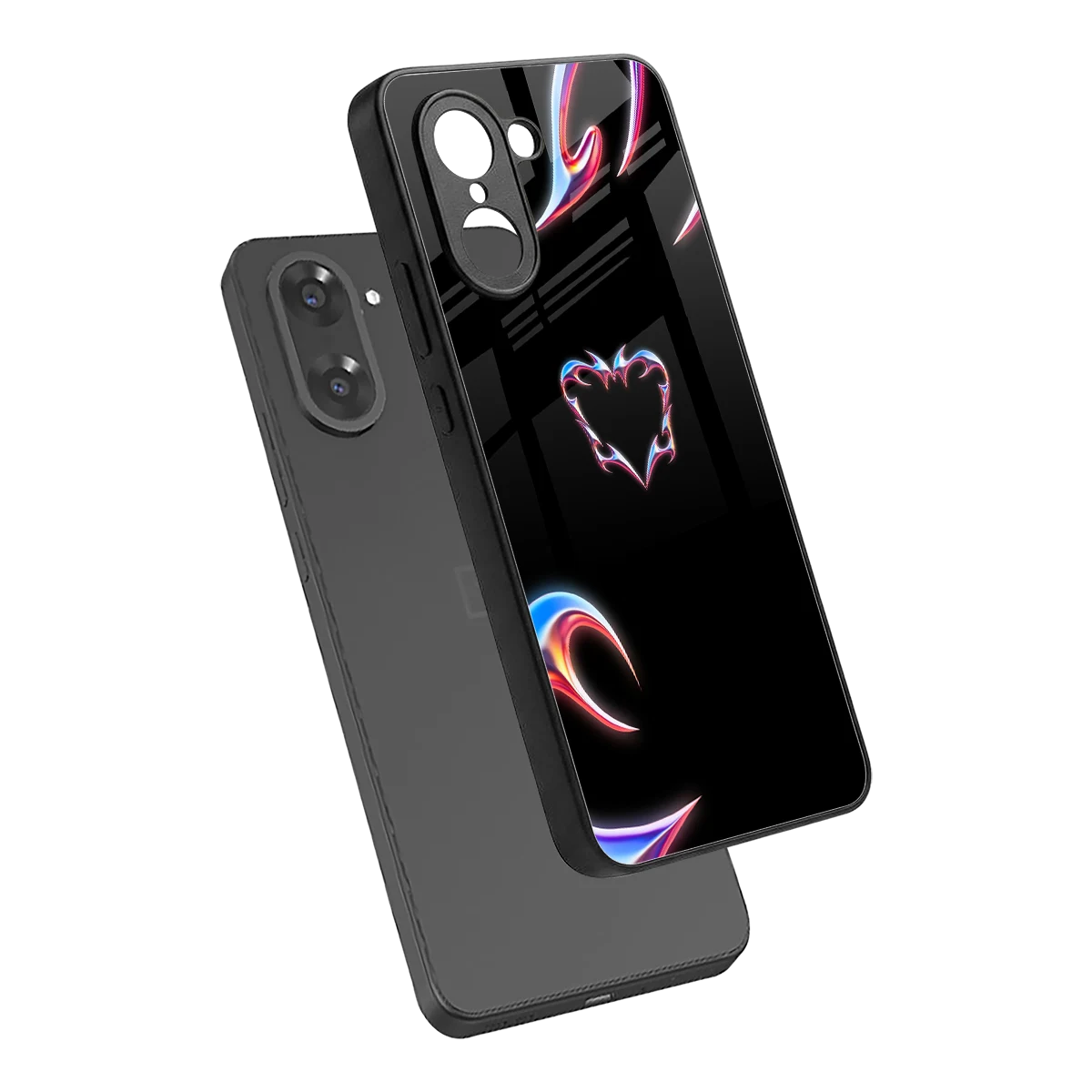 Prism Heart sleek oneplus nord ce5 5g cover with tempered glass back and TPU edges