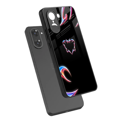 Prism Heart sleek oneplus nord ce5 5g cover with tempered glass back and TPU edges