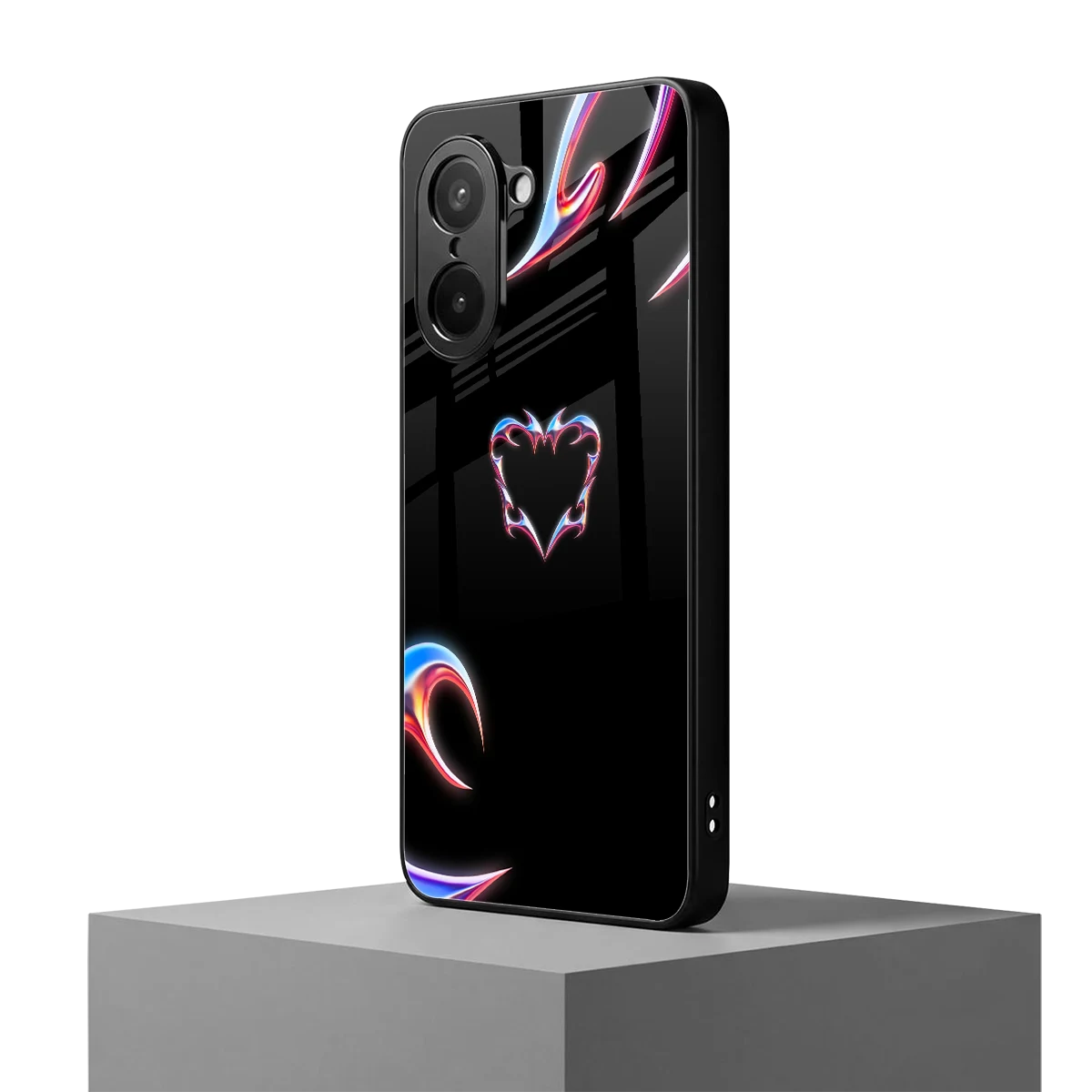 Prism Heart oneplus nord ce5 5g mobile cover | shockproof glass phone case