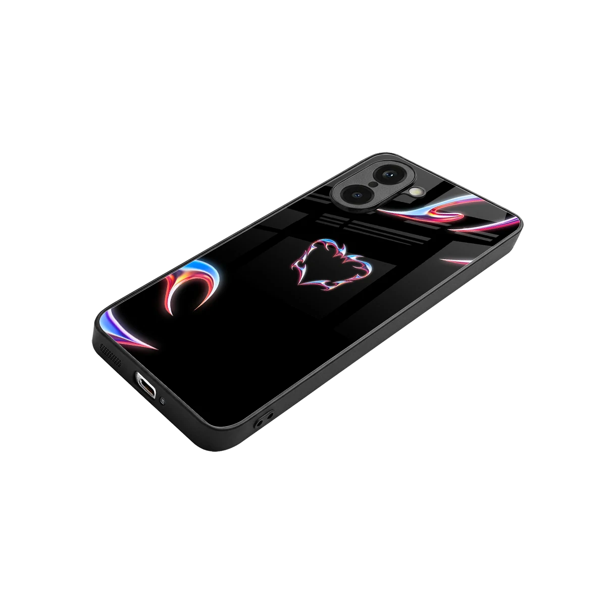 Prism Heart stylish phone case for oneplus nord ce5 5g | glossy glass and slim fit