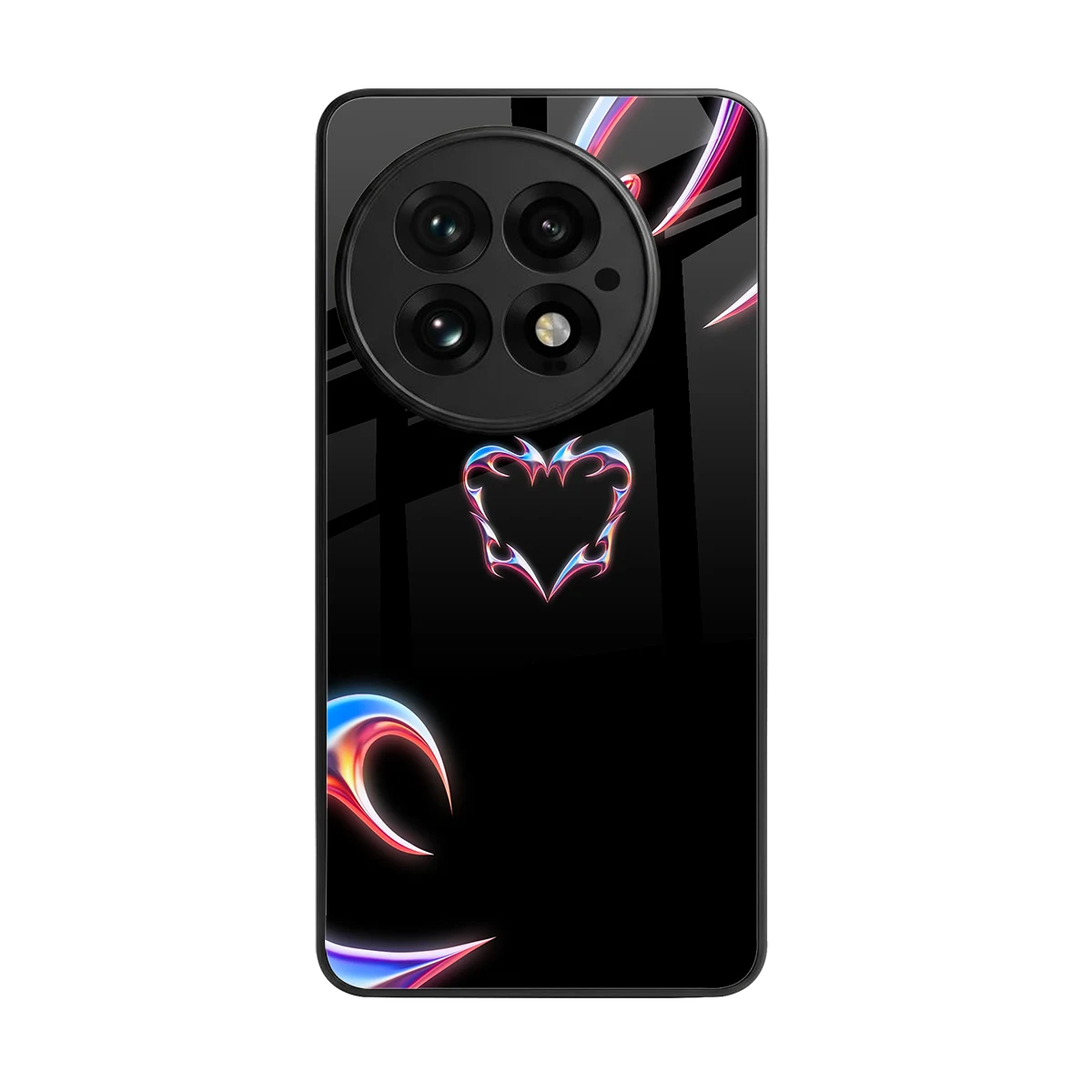 Prism Heart back phone cover | glass case for oneplus 13